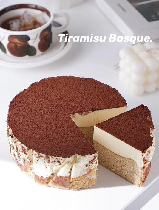 TIRAMISU BASQUE CHEESE&MOUSSE CAKE
